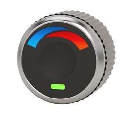AC button of a modern car isolated on transparent background. 3D illustration