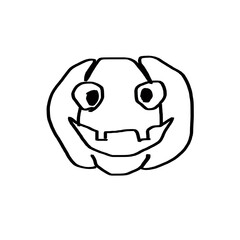 happy smiling face halloween