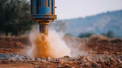 Airdrilling Operation in a Dry Formation with Pneumatic Technology