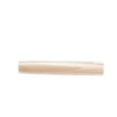 Photo of single roll of clear plastic wrap isolated on transparent background
