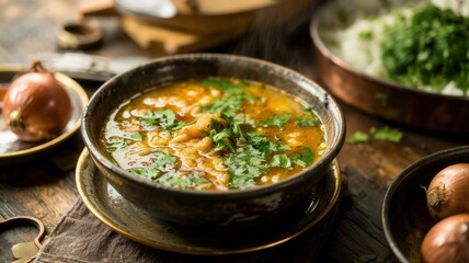 The national dish of Armenian cuisine. Chibur (soup). 