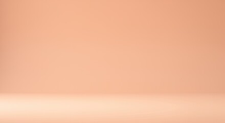 Peach-toned Studio Backdrop: Minimalist, Soft Light, and Seamless Transition
