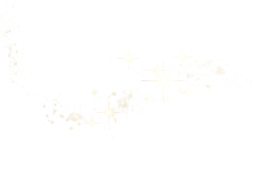 A sparkling trail of light with a pixelated effect against a stark White background creates contrast on transparent background