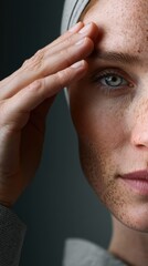 Obraz premium Highimpact portrait for national stress awareness campaign