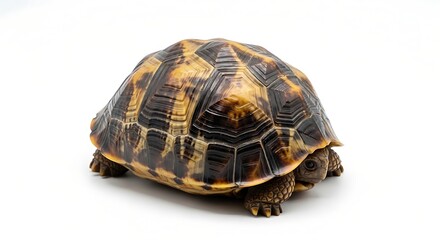 Fototapeta premium Close-up of a Tortoise Shell Detailed Texture and Patterns