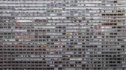 Facade of a Modernist Apartment Building on Avenida Paulista, São Paulo