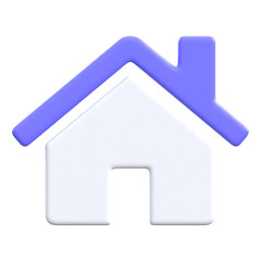 3D illustration of home ui app icon