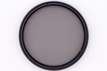 Circular Neutral Density Filter on White Background