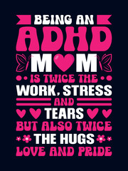 ADHD awareness t-shirt design