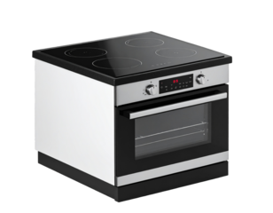 Induction hob: transparent background