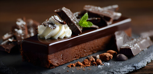 Chocolate dessert composition for National Chocolate Day