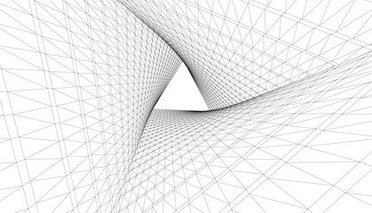 abstract architecture vector 3d rendering