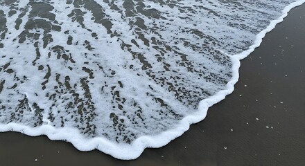 Minimal Sea Foam on Sand Texture