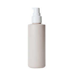 Minimalist cosmetic pump bottle for lotion mockup