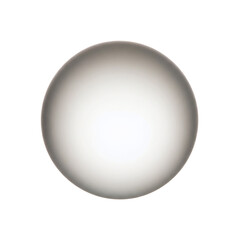 Frosted glass sphere or abstract matte orb

