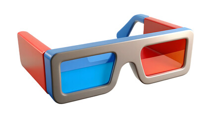 3D Glasses Movie Theater Illustration