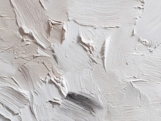 Abstract white gray paint brush stroke texture background wallpaper. Contemporary art painting, textured neutral color backdrop with copy space