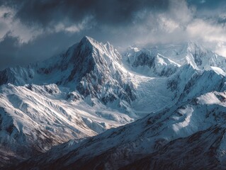 Alaska mountain range wilderness nature landscape snowy mountains wallpaper
