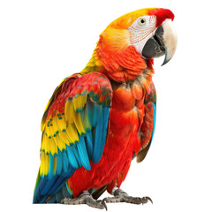 Obraz premium Vibrant parrot in profile, showcasing colorful plumage