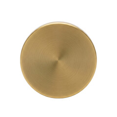Round brushed brass or gold metal texture