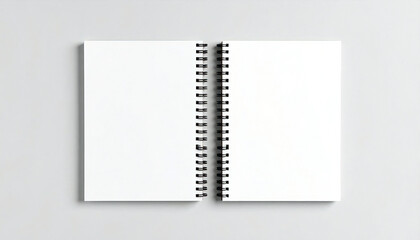 白紙のノートブック。Blank notebook.
