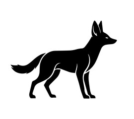 Dog Silhouette Vector on Transparent Background – Pet Animal Clipart for Logos and Design Projects