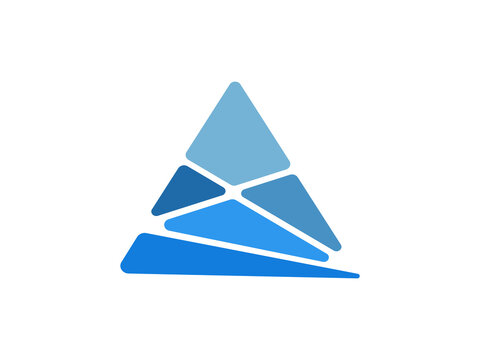 Creative A Initial Logo with Pebble Shape - Minimalist Corporate Branding Symbol