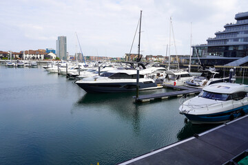 Fototapeta premium Boats in a Marina