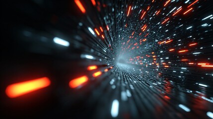 Futuristic neon light speed motion abstract background technology digital sci fi design innovation virtual energy fast glowing data network