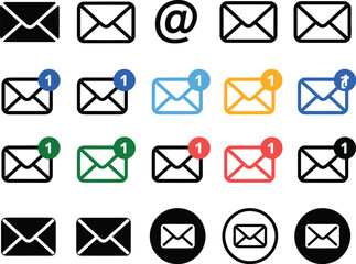 Email Icons A Diverse Collection for Messaging and Communication
