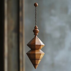 Beautiful Wooden Pendulum Pendants with Geometric Shapes Handcrafted from Fine Materials for a Unique Decorative Piece