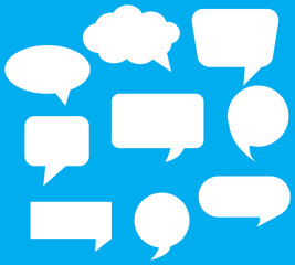 Speech bubble comic buttons for web design. Speech bubble collection. Set of speech bubble. Speech bubble comic signs.