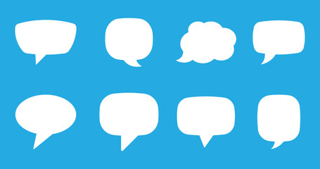 Speech Bubble collection. Talk bubbles, Cloud speech bubbles set