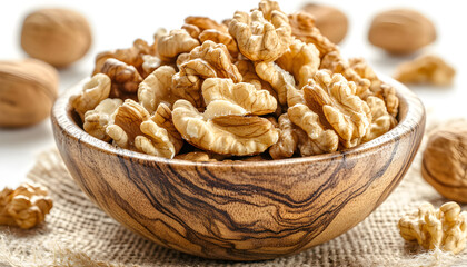 Fototapeta premium Discover the health advantages of walnuts.