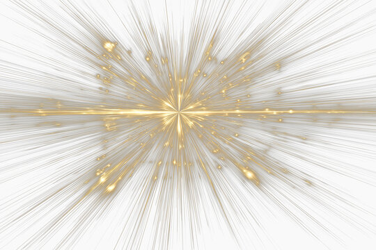 PNG, golden rays starting from a center and radiating outwards, gradually thinning toward the edges, glowing effect, high contrast, transparent background, luminous, dynamic light burst, elegant radia