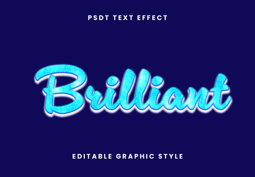 Blue And White Shiny Glitter Script Font Sparkle Glow Cursive Text Effect