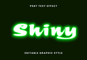 Green And White Neon Bold Font Glow Sparkle Text Effect