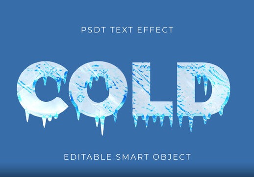 Melting Ice Text Effect