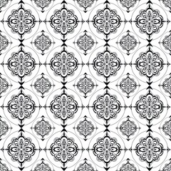 black and white pattern mandala