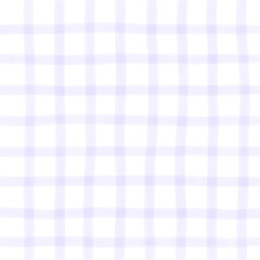 Purple White Plaid Gingham Madras Check Hand Drawn Background Pattern Overlay