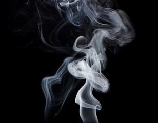 Fototapeta premium smoke on black background