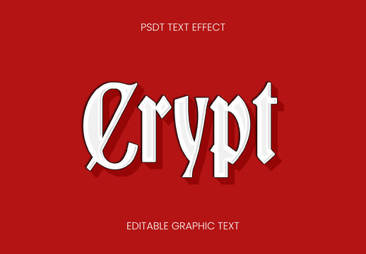 White Gothic Font Engraved Medieval Text Effect
