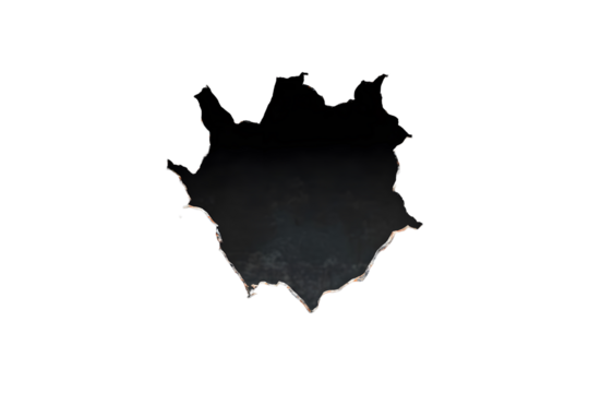 Hole in metal with space for text on transparent background. Pattern for designers, marketers and IT professionals. Popular image, illustration, object, symbol, texture, business. - Powered by Adobe