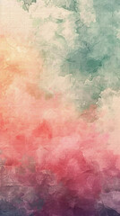 Obraz premium Soft Pastel Watercolor Texture with Gradient Shades