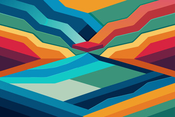 Abstract Colorful Geometric Pattern Background Design