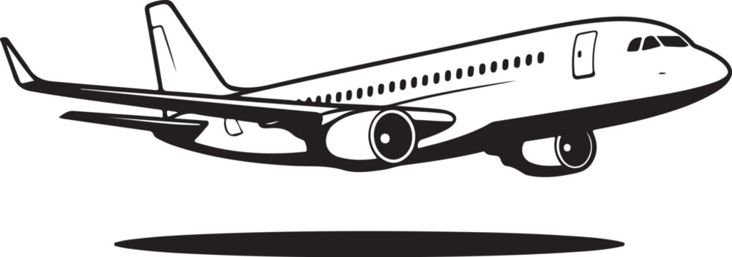 Modern clean airplane icon design  ideal for airline apps, global travel branding, logistics dashboard UI, tourism landing pages, corporate flight brochures, and professional business graphics