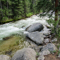 Rushing river in Montana