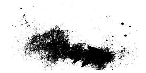 Grunge overlay textures with dust grain isolated on white background. ink splash and grungy decoration elements for social media distressed vintage banner frame.