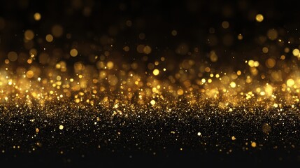 Premium photo of elegant gold glitter texture with shimmering sparkles, gold, celebration.