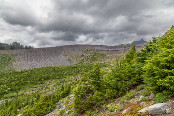Fototapeta premium mountain landscape with clouds